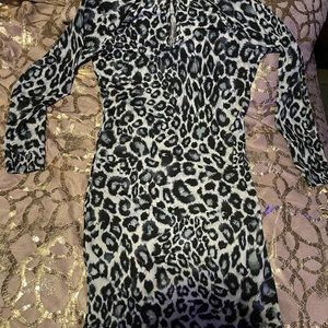 long sleeve dress, spandex